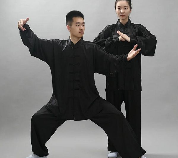 Großhandel Neue Männer Frauen Hohe Qualität Kung Fu Anzug Casual Outdoor Sport Kleidung Unisex Tai Chi Wushu Uniform Jacke Hosen Sets Größe XS S M L XL XXL XXXL