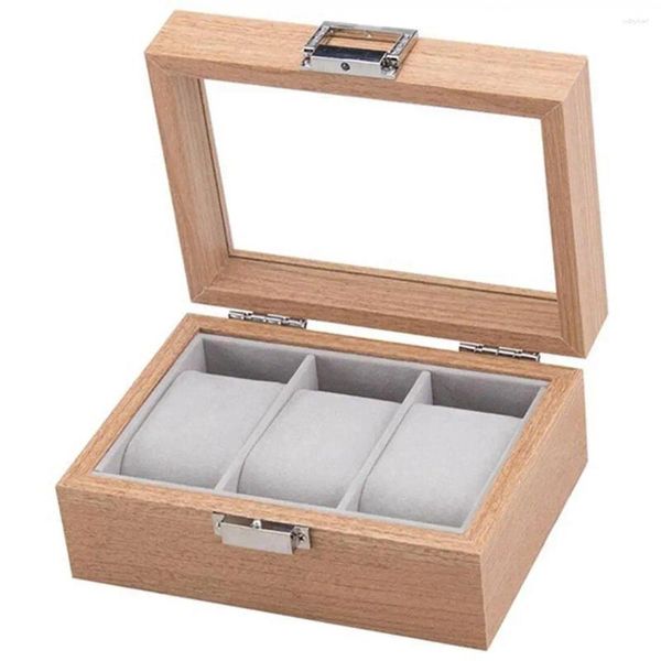 Uhrenboxen 3 Vitrine mit Aufbewahrungshalter Organizer für Unisex-Erwachsene