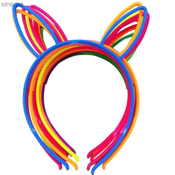 Hoofdbanden XIMA Plastic Meisjes Hoofdbanden Konijn Bunny Oren Hoofdbanden Vos Oren Hoofdband Kinderen Accessoires 12 stks/partij GHB019 YQ240116