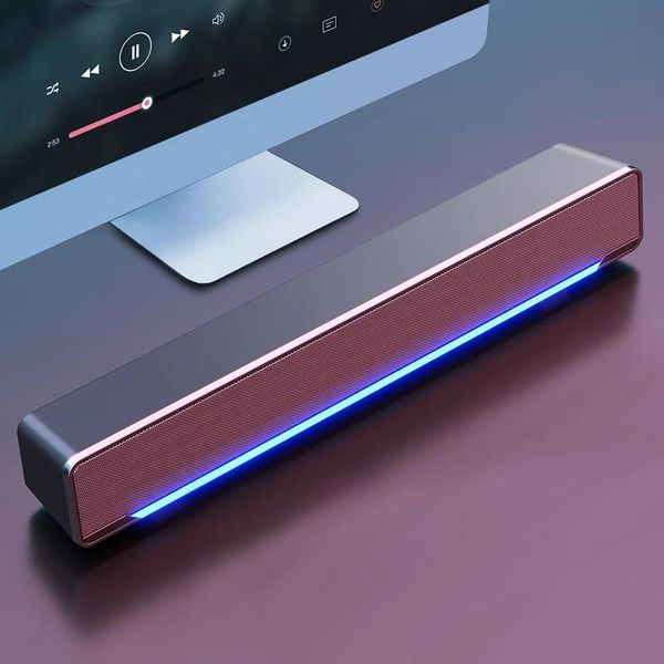 Спикеры 2020 Soundbar Wired and Wireless Bluetooth 5.0 динамик для телевизионной звуковой панели с сабвуфером Wireless Bluetooth Sound Bar для телевизионного ноутбука