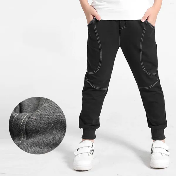 Pantaloni Autunno Inverno Bambini Ragazzi Pantaloni sportivi alla moda Pantaloni sportivi con coulisse casual Cintura elastica con tasche Abbigliamento sportivo