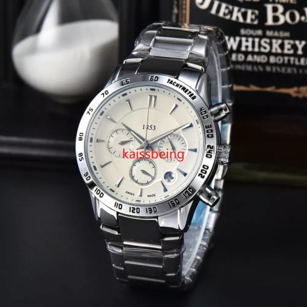 Des Men's Kadın Tissotity Saatler Kalite Mekanik Hareket İzle Lüks Business Wrist-Watch Classics 1853 Powermatic Saatler Bilezik