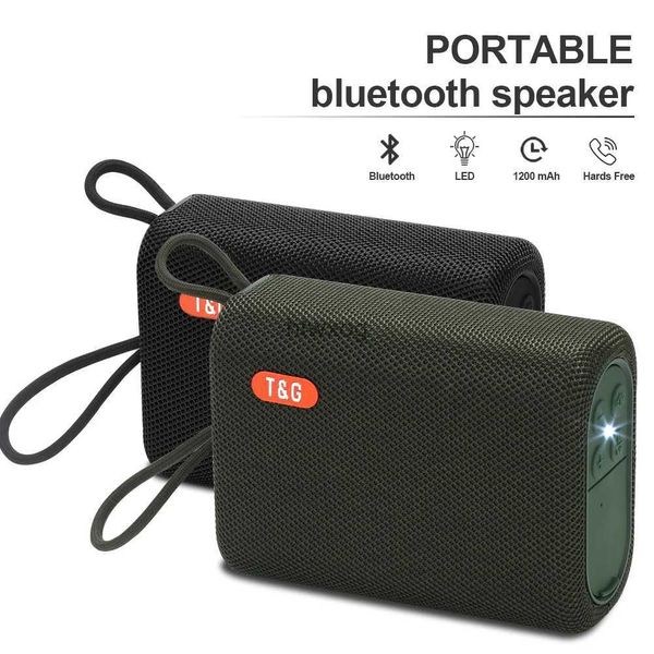 Alto-falantes portáteis TG626 5W com microfone viva-voz Bluetooth Alto-falantes pequenos esportes ao ar livre Alto-falantes sem fio portáteis Suporte BT5.0 Alto-falantes para cartão TF YQ240116