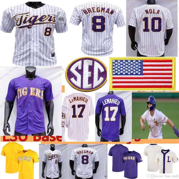 2023 Camisa de beisebol dos campeões Paul Skenes Dylan Crews Gavin Dugas 47 White Ty Floyd Cade Beloso Brayden Jobert Jared Jones Alex Bregman Tre Morgan DJ LeMahieu