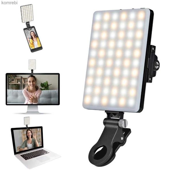 Selfie Lights Video Konferans Aydınlatma Kiti 3200K-6500K Zoom için dizüstü bilgisayar monitöründe LED halka ışıkları klipsini Çağrılar Kendi Kendini Yayın Çağrısı Canlı Streaml240116