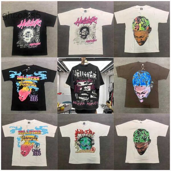 Erkek Tişörtler Pamuk T-Shirt Moda Siyah Erkek Kadın Tasarımcı Kıyafetleri Çizgi Film Grafik Punk Rock Üstleri Yaz High Street Giyim J230807 9TKA