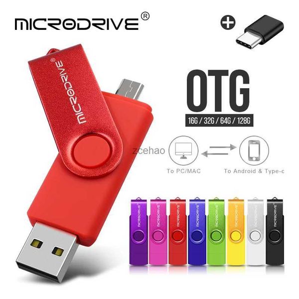 Chiavette USB Metallo OTG 2 IN 1 pen drive 128 GB Micro usb memory stick 32 GB pendrive 64 GB cle usb cle usb 2.0 flash drive memoria usb