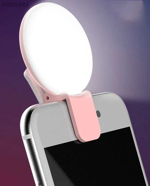 Selfie Lights Hot Selfie universale LED Anello Flash Light Telefono cellulare portatile LED Illuminazione di bellezza Notte Oscurità Selfie per fotocamera del telefono cellulareL240116