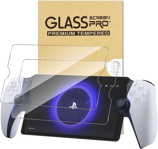Proteggi schermo in vetro temperato PS Portal da 2 pezzi per lettore remoto Sony PlayStation Portal Pellicola protettiva da 8 pollici SPEDIZIONE VELOCE di alta qualità