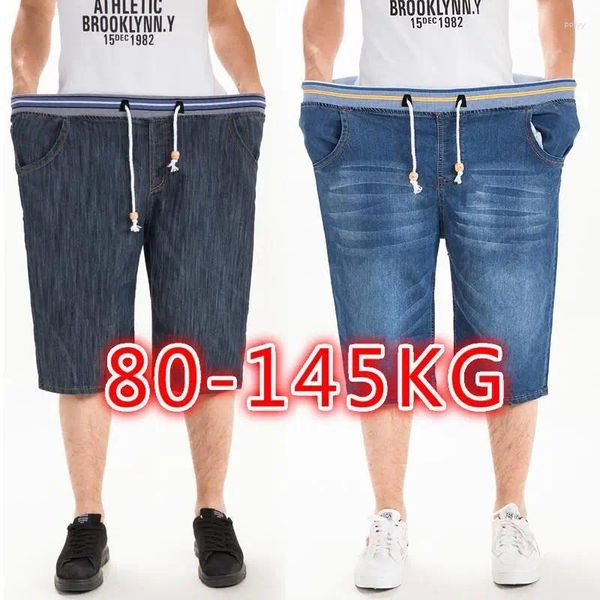 Herren-Jeans, Größe 36–48, kurze Plus-Slack-Shorts, Denim-Hosen, große Kleidung