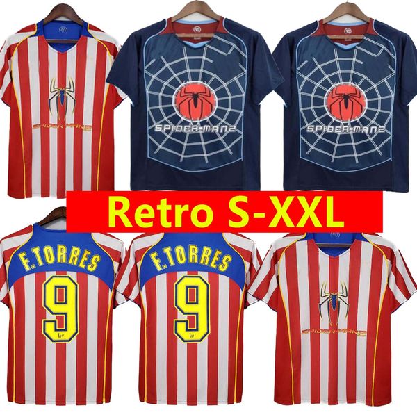 Retro Atlético Madrids camisas de futebol kun Aguero Griezmann MAXI F.TORRES Gabi Foran SIMAO vintage clássico 04 05 06 10 11 13 14 15 94 95 96 97 100º 2004 2005 2014 1997