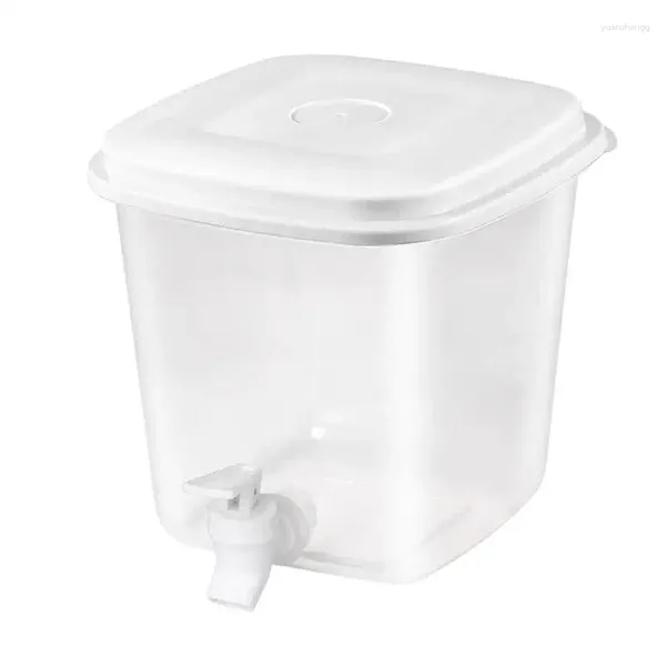 Garrafas de água dispensador de suco com torneira 3.5l jarro frio plástico infusor de frutas grande gelo bevrage dispensador chaleira recipiente