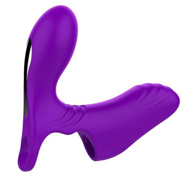 Set da donna di fascia alta con fibbia per dita per prodotti sessuali climax vibratore filettato con protrusione clitoridea da uomo flirtante 231129