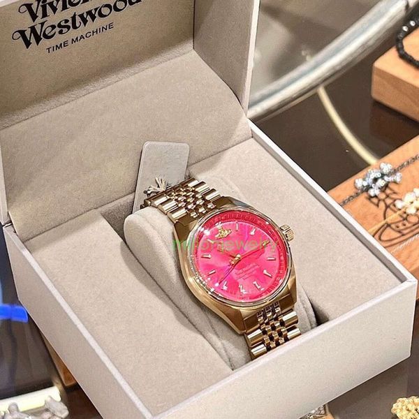 Vivianeism Westwoodism orologio Hot Empress's Watch's Watch's Dragon Fruit Color Girl Saturno Girl Exquisite Fashion Watch di fascia alta