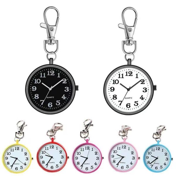 Llaveros Cordones Enfermera Reloj de bolsillo Llavero Cuarzo digital Regalo creativo