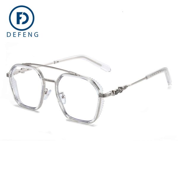 2024 Luxus-Designer-CH-Sonnenbrille für Damen, verchromt, Brillengestelle für Herren, neue Standardbrille, große kurzsichtige, flache Linse, Herz-Brillengestell, Damenbrille 3NOU