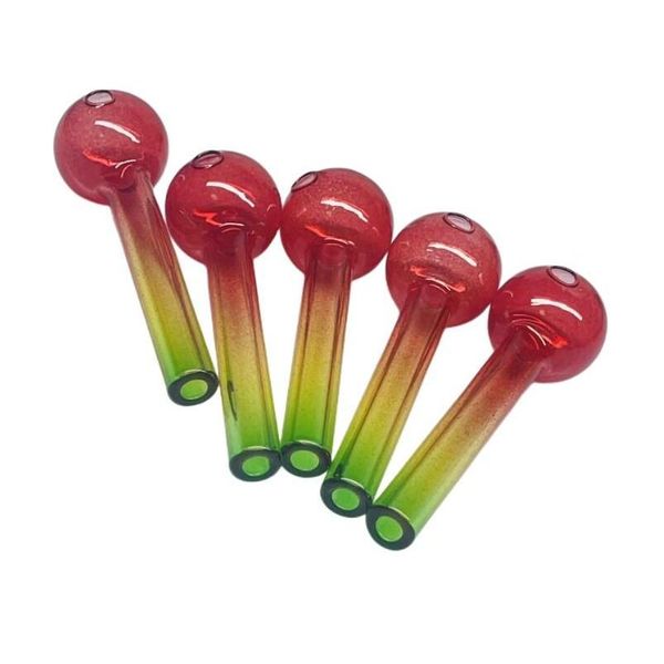 Tubos de fumar Super Durável Pyrex Vidro Queimador de Óleo Tubo Bong Tabaco Erva Seca Colorf Acessórios de Água Tubo Drop Delivery Home Garden Otvwj