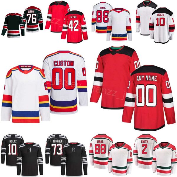 Takım Hokey 42 Curtis Lazar Forma Çocuk Erkek Kadınlar 88 Kevin Bahl 2 Brendan Smith 76 PK Subban 73 Tyler Toffoli 43 Luke Hughes 10 Holtz 86 Jack Hughes 13 Nico Hischier Satış