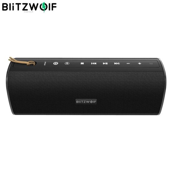 Динамики Blitzwolf Bwwa2 20W Беспроводная Bluetooth -Compatible Downer Dual Passive Diaphragm Tws NFC Bass Водонепроницаемость на открытом воздухе.