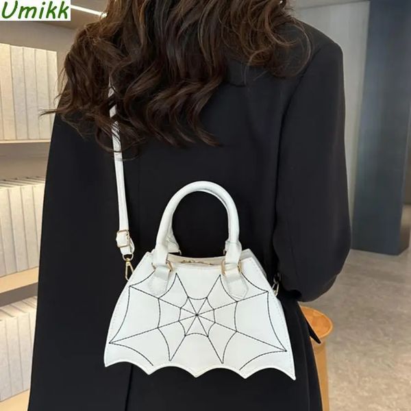 Borsa a tracolla piccola in pelle PU creativa chic Borsa a tracolla con ala di pipistrello Tendenza Borse con manico superiore per moda Halloween Puntelli Borsa a tracolla per esterni 240115