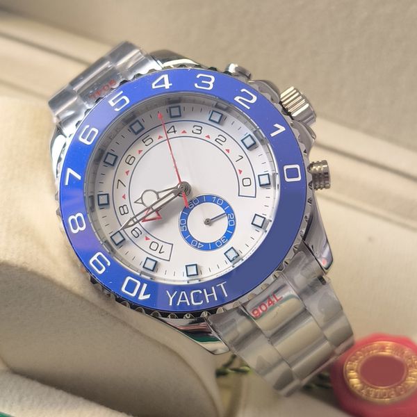 YACHT Reloj de lujo para hombre cerámica marrón 40 mm 44 mm automático 904L acero inoxidable calendario automático espejo de zafiro clásico luminoso impermeable regalo reloj de pulsera AAA