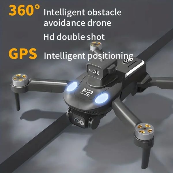 Nuovo drone F2 con doppia fotocamera ad alta definizione, batterie singole o doppie opzionali, posizionamento GPS, motore brushless, evitamento degli ostacoli a infrarossi su quattro lati