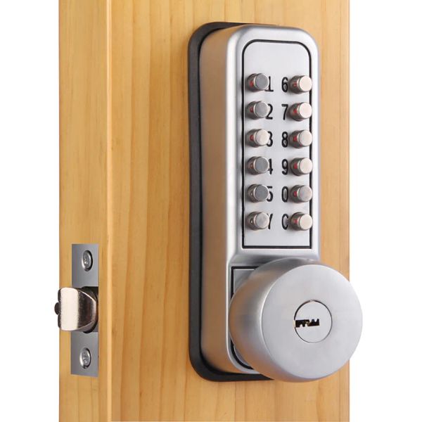 Clavier mécanique Code numérique serrure de porte de sécurité bouton poussoir poignée avec clés BJ