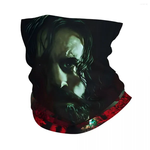 Lenços arte alan wake 90s jogo de terror bandana pescoço gaiter motocross rosto cachecol multifuncional headwear ciclismo unisex adulto