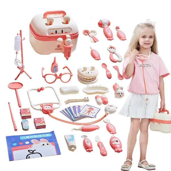 Kid Doctor Toys Kit di simulazione Scatola per dentista Giochi di ruolo Bambini Ragazzi Ragazze Fai finta di giocare a casa Set per 240115