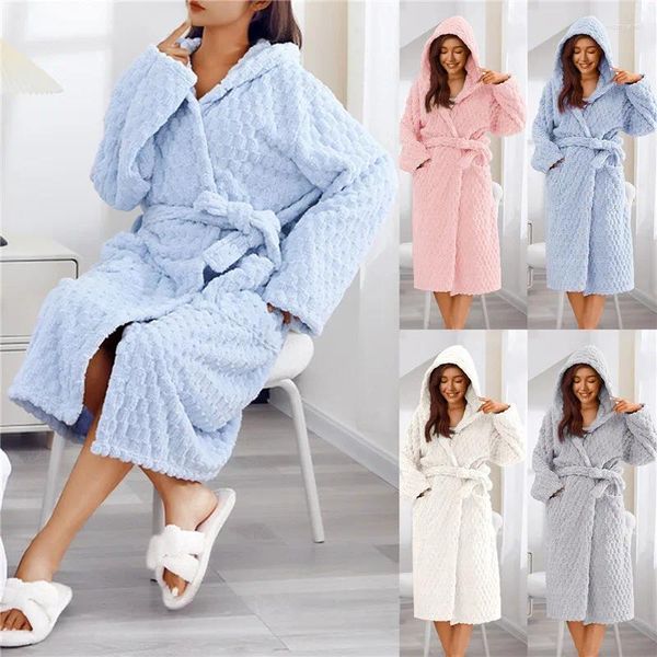 Pijamas femininos 2024 pijamas flanela onesies mulheres outono inverno sono casal grosso cardigan veludo lounge pijamas homewear
