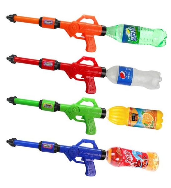 Pistola de água brinquedo proteção ambiental garrafa de coca-cola pistola de água de plástico brinquedo para crianças inteiras brinquedo de água outdoor6967149