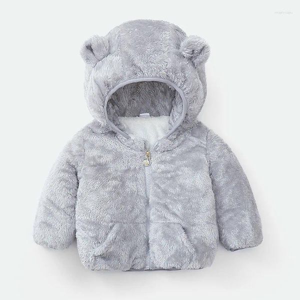 Piumino 2024 Bambini Ragazze Ragazzi Autunno Inverno Velluto corallo Giacca in cotone per bambini Più vestiti caldi per bambini