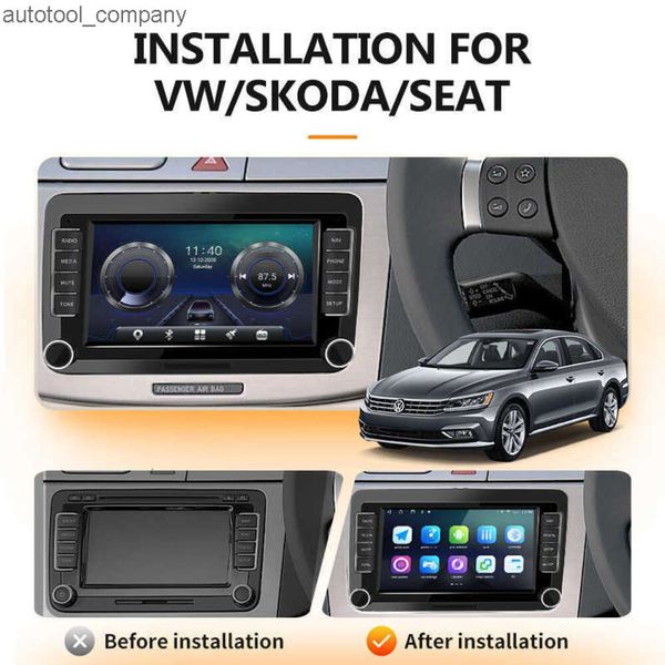 Neue Stereo Empfänger 2Din Android 10 Für VW/Volkswagen/Golf/Passat/Skoda/Octavia/Polo/sitz Auto Multimedia-Player GPS Radio Keine DVD