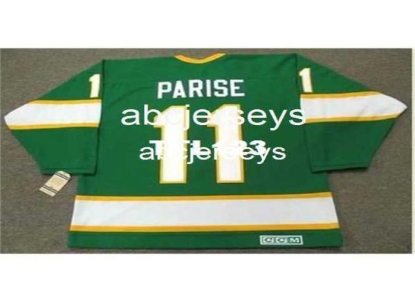 11 JP PARISE Minnesota North Stars 1967 CCM Vintage Hockey Jersey ou personalizado qualquer nome ou número retro Jersey6850440