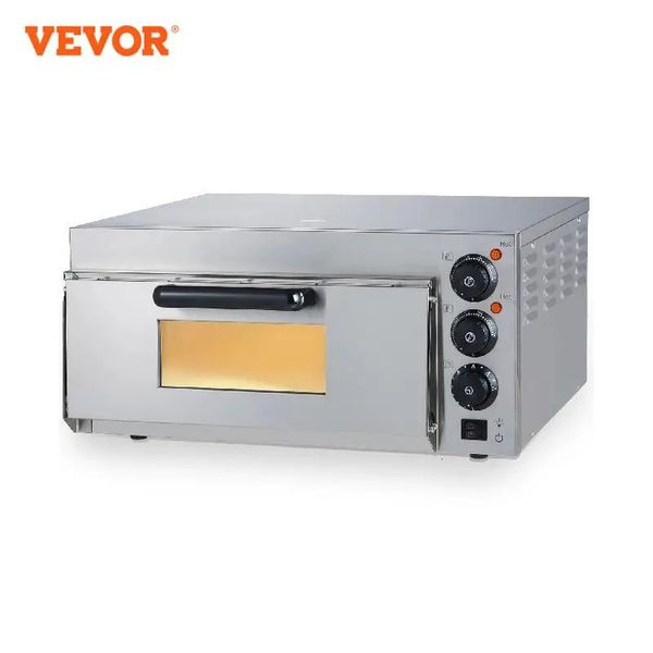 Vevor 16 em pizza elétrica crepe padaria forno assado grill café da manhã machie biscoitos bolo fabricante de pão torradeira para cozinhar 240116