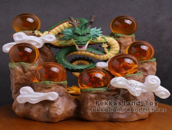 Shenron Mountain Stand 7 Kristallkugeln PVC-Figuren zum Sammeln, Modellspielzeug X05267858540