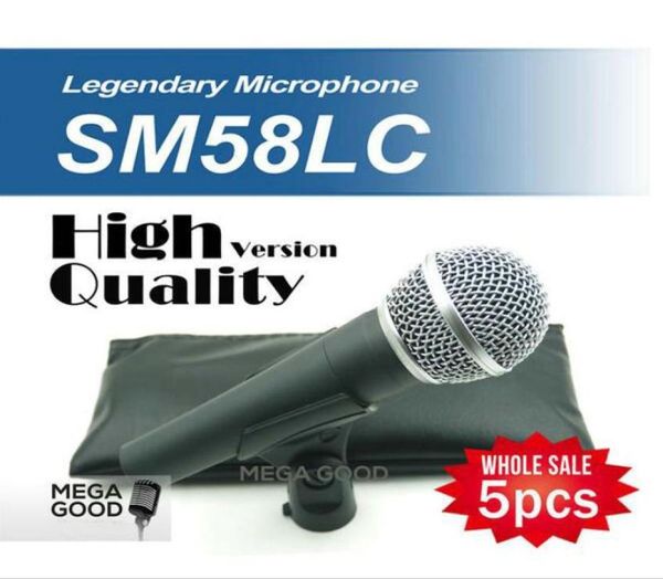 Mikrofono 5pcslots Yüksek kaliteli versiyon SM 58 58LC SM58LC Kablolu Vokal Karaoke Handheld Dinamik Mikrofon Mikrofone Mic 6101066