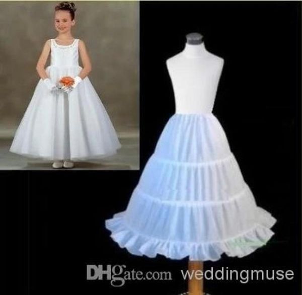 s Günstige Drei Kreis Hoop Kinder Kinder Kleid Slip Weiß Ballkleid Unterrock Zubehör Petticoat Für Blumen Mädchen DL0018603447