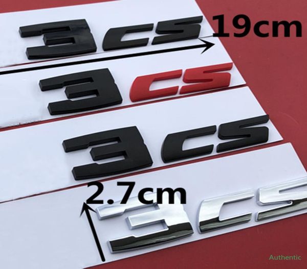 Buchstaben-Nummern-Emblem für CS M2cs M3cs M4cs Auto-Styling, Umrüstung des hinteren Kofferraumdeckels, Abzeichen-Aufkleber, Chrom, glänzend, mattschwarz, Rot, 8774134