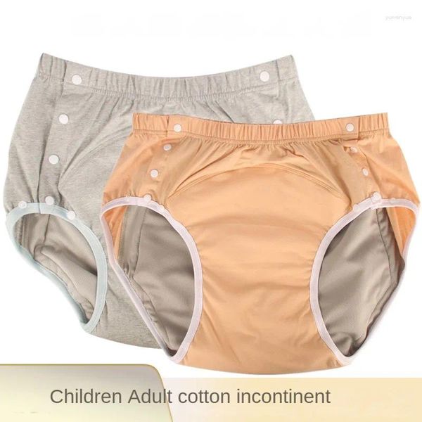 Cuecas adultos crianças pano fralda calças idosos roupa interior algodão lavável reutilizável respirável à prova de vazamento fraldas bebê briefs