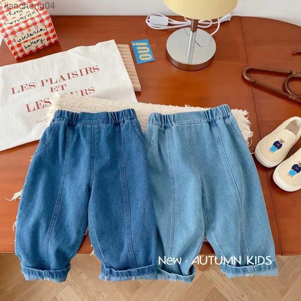 Jeans 0-5 Jahre Frühling Herbst Baby Jungen Jeans Elastische Taille Einfarbig Weiche Freizeit Kleinkind Jungen Hosen Casual neugeborenen Jungen Hosen