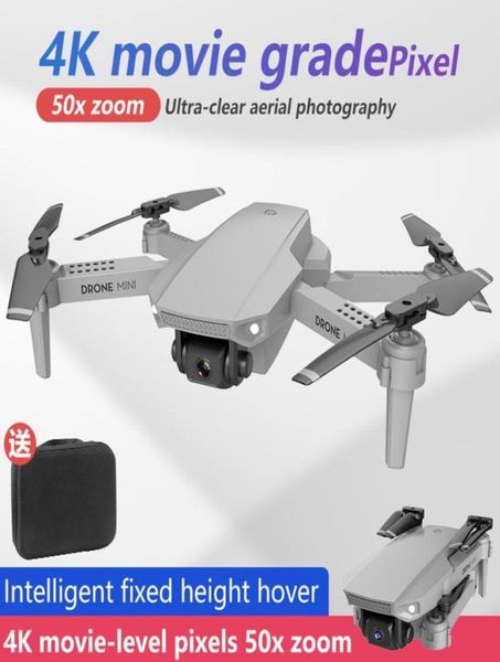 E88 Mini RC Drone pieghevole HD Pography Aerial Vehicle WIFI Camera Trasmissione di immagini in tempo reale Quadcopter2740481