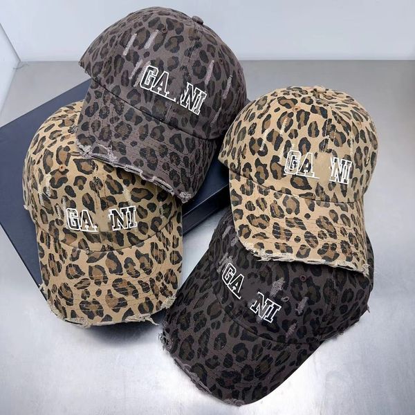 Designer unisex designer leopardo tappo da baseball tappo da baseball uomini donne versatili idonee tutte le stagioni dell'anno regolabile papà sun hat Trucke