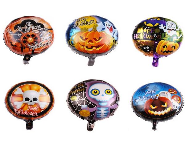 18 Zoll Cartoon Ballon Party Halloween Kürbis Aluminium Ballons Schädel Kopf Festival Folie Ballon Dekoration Pografie Requisiten5424473