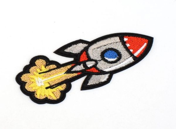 2018 Offerta speciale limitata Adesivi 3d Parches Razzo Missile Veicoli spaziali Aerei Spazio esterno Applique Iron On Patch5484930