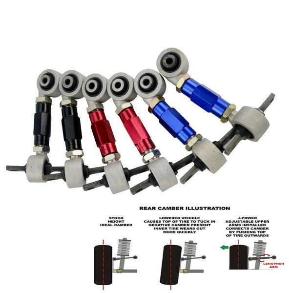 Kit de camber traseiro para montagem de braço de controle, para Honda Acura Civic Integra Crx Arm, por exemplo, Ek Dc2 Ef Pqy9851, entrega direta, automóveis, motocicletas, Aut Otrtu