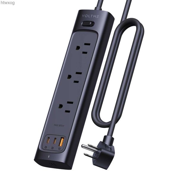 Plugue do cabo de alimentação VOLTME VITO 30W Carregador de mesa Power Strip Protetor contra sobretensão Estação de carregamento Carregador rápido para iPhone 14 13 Samsung Laptop YQ240117