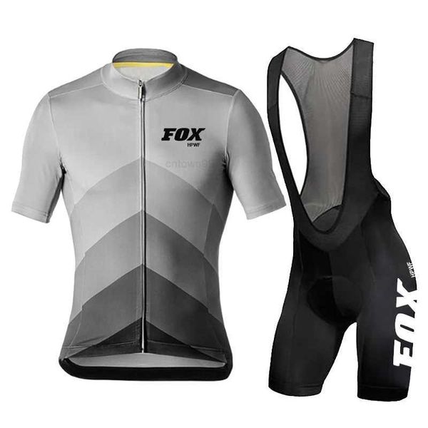 FOX HPWF Komplettes Sommer-Radsport-Set für Herren, Fahrradbekleidung, Maillot Ciclismo Hombre, MTB-Outfit, Pro-Fahrradtrikot, Fahrradbekleidungsset
