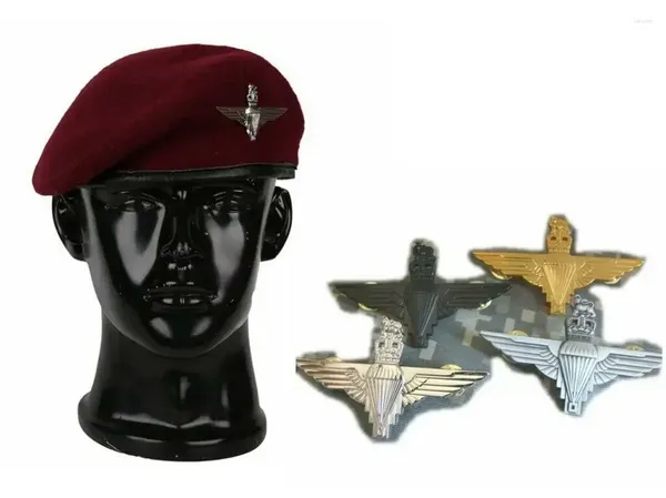 Berretti Esercito britannico BRITISH AIRBORNE PARACADUTISTA FORZE ROSSO LANA REALE Maroon Berretto CAPPELLO MILITARE CAPPUCCIO Rievocazione storica