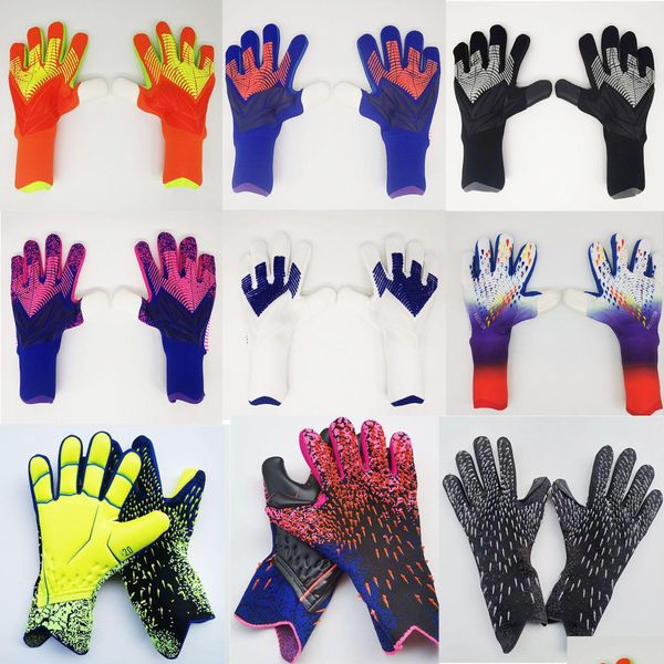 Sporthandschuhe 2023 Neue Torwarthandschuhe Spinne Fingerschutz Predator Keepers Männer Kinder Torwart Fußball Guantes De Portero Drop De Dhvld